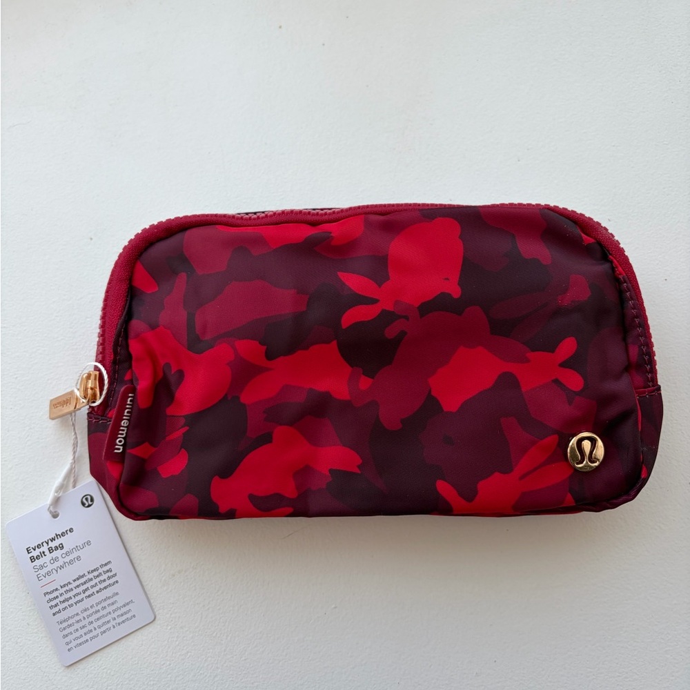 Lululemon Red Camo New Year Belt Bag